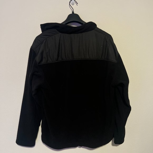 New Balance Men's Softshell Jacket Black Microfiber Fleece Lined Zip Pocket 2XL - Picture 4 of 4